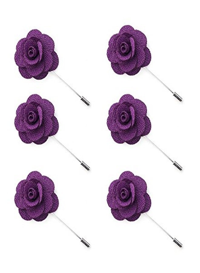 DEEPERFETTO Handmade Rose Flower Lapel PIN Boutonniere Brooch for Men - Image 1