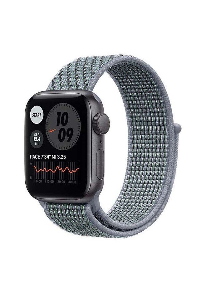 NIBEMINENT - Sport Loop Replacement Band For Apple Watch Series 7/6/SE/5/4 45/44/42mm Obsidian Mist - Image 1
