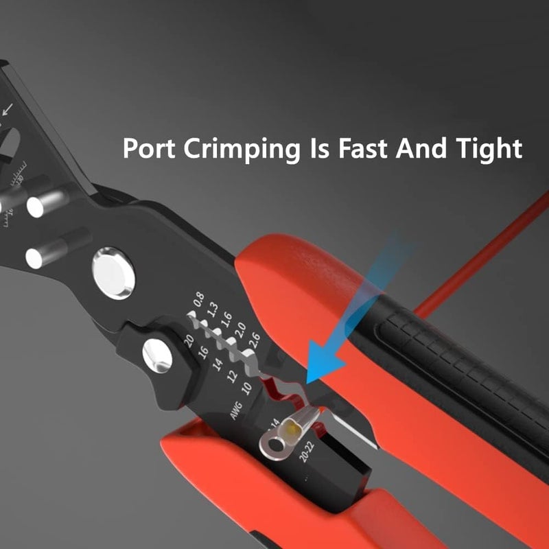HOMARTEL 5in1 Wire Stripper Multifunctional Cable Stripper Wire Cutter Wire Crimper Professional Automatic Wire Stripping Pliers Tool for electricians  - Image 4