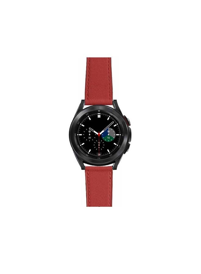 Perfii Replacement Band For Samsung Galaxy Watch4 Camellia Red - Image 2