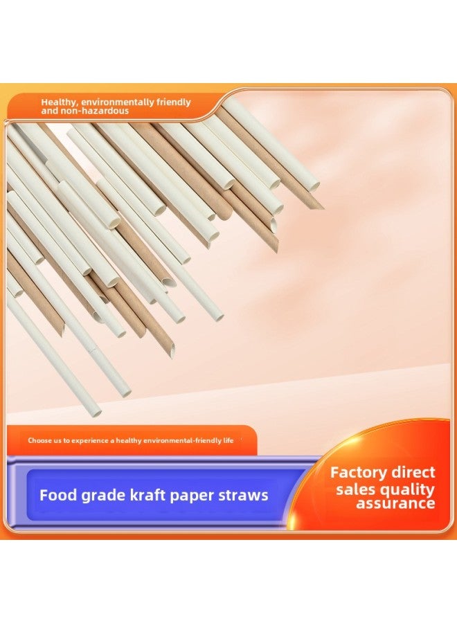 Paper Straw Short Tube Disposable Paper Straw Coffee 38-980mm Milk Tea Food Grade Paper Straw Manufacturer Amazo-Color:Black-Specifications:6*150 Bulk  - Image 2