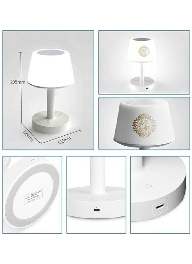 إلترازون 7 Colors LED Touch Quran Speaker Table Lamp 8GB – 16 Reciters & 16 Translations – Multi-Function Quran Speaker with Touch Control, Night Light, and High-Quality Audio – Ideal Gift for Ramadan & Eid  - Image 5