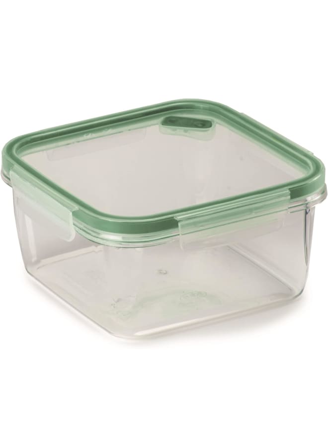Snips Food Keeper Recycled Plastic, 1.4 L, Square, Multi-Colour, Large - Image 1