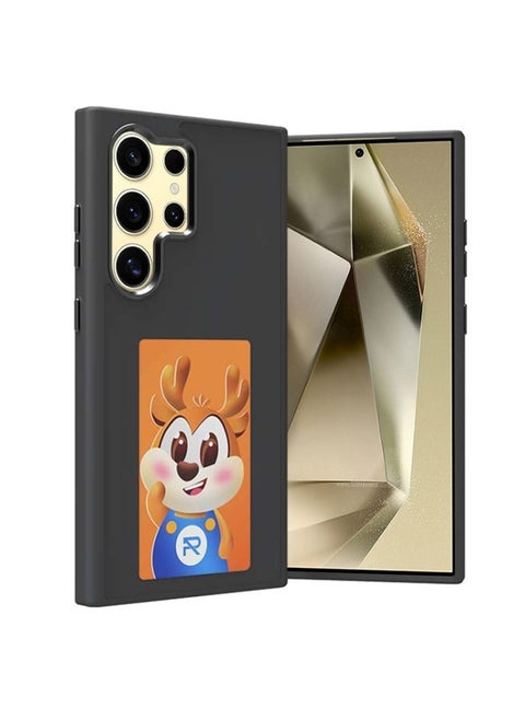 Compatible with Samsung Galaxy S23 Ultra 5G 4-color DIY ink screen NFC phone case, smart NFC transmission, customize your phone anytime, anywhere