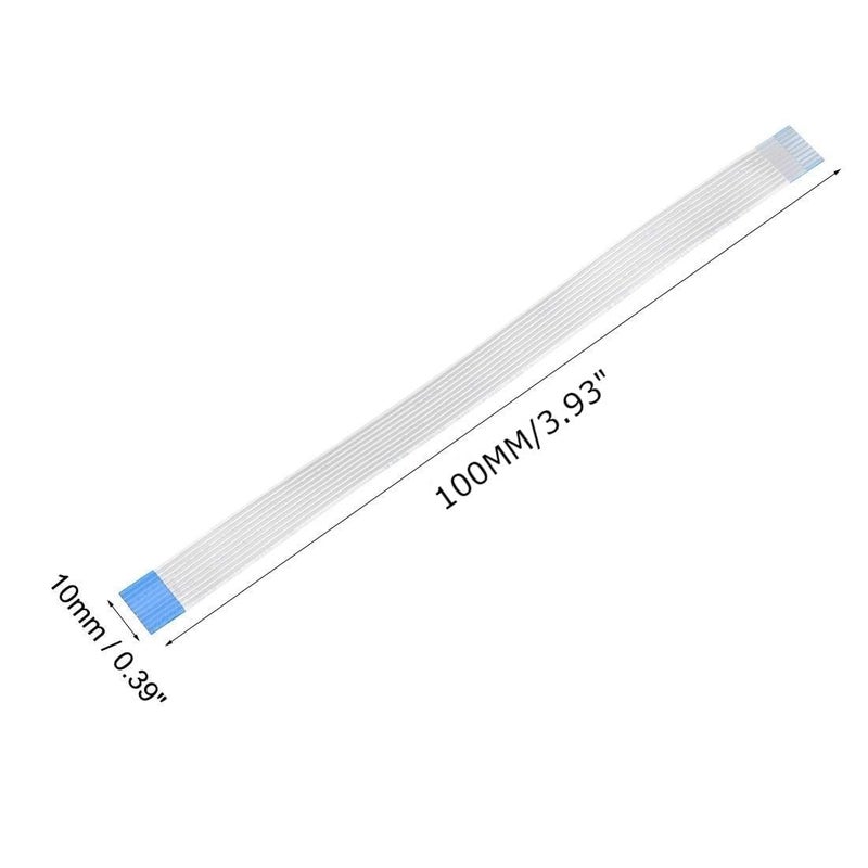 SLVC 9 Pin FPC B-Type 100mm Length Ribbon Flexible Flat Cable 1mm Pitch,White,Pack Of-1 (9 Pin) - Image 2