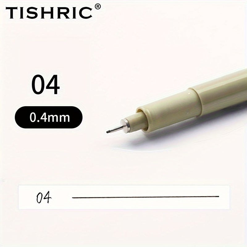 TISHRIC 8811 Fine Liner Pen Size 3 Artistic Sketching Marker Black Nylon Cartoon Drawing Supplies - Image 5