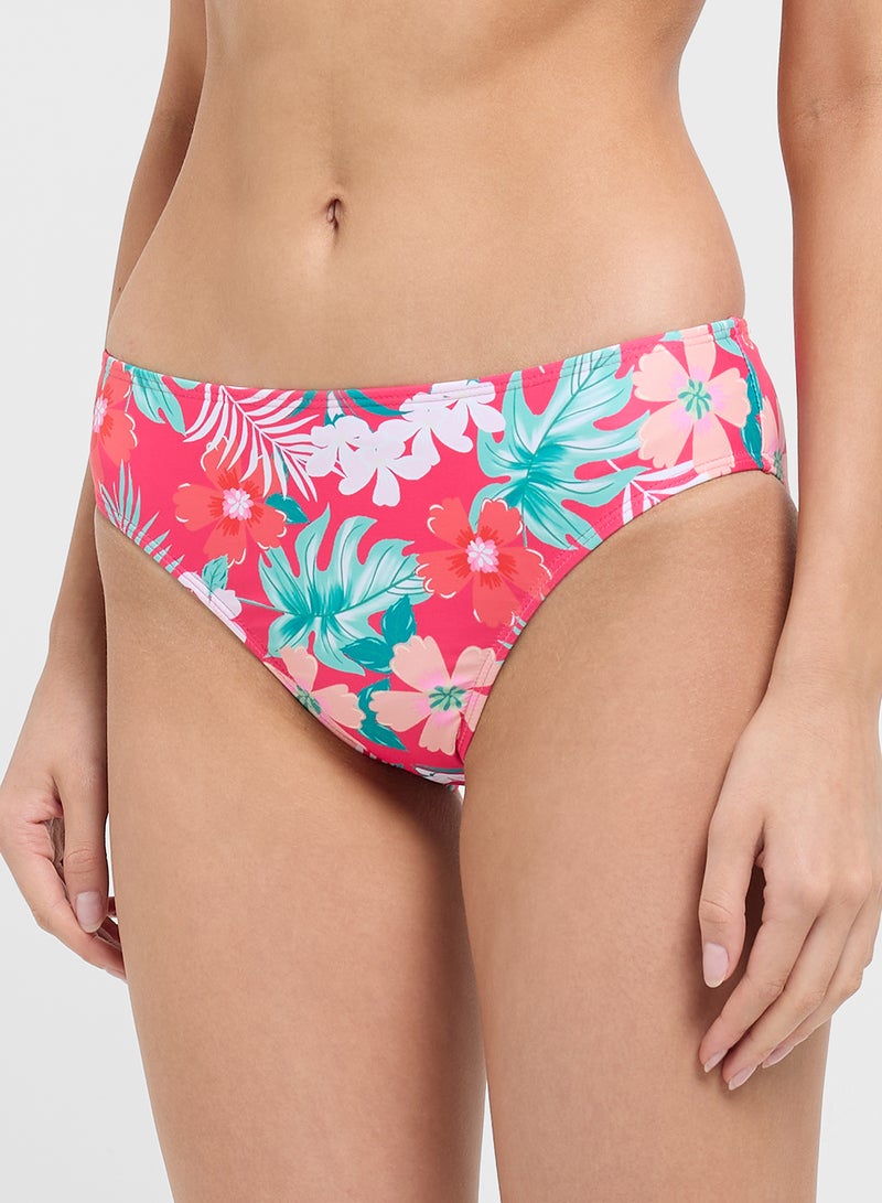 Ginger 2 Pc Strappy Swim Top & Floral Brief Set  - Image 4
