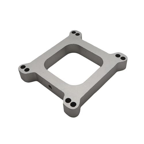 LPFIDI 1" Open Aluminum Carburetor Spacer with 3/8" Vacuum Tube Compatible for Chevy Ford Mopar Holley - Image 2