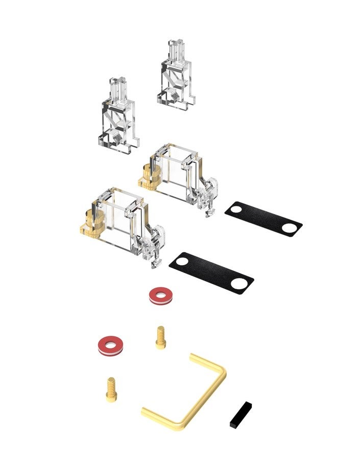 DUROCK Stabilizers V3, Screw in Stabilizers with 2u, 6.25u, 7u Wires, PCB Mount for Mechanical Keyboards (Smokey 80% Kit) - Image 4