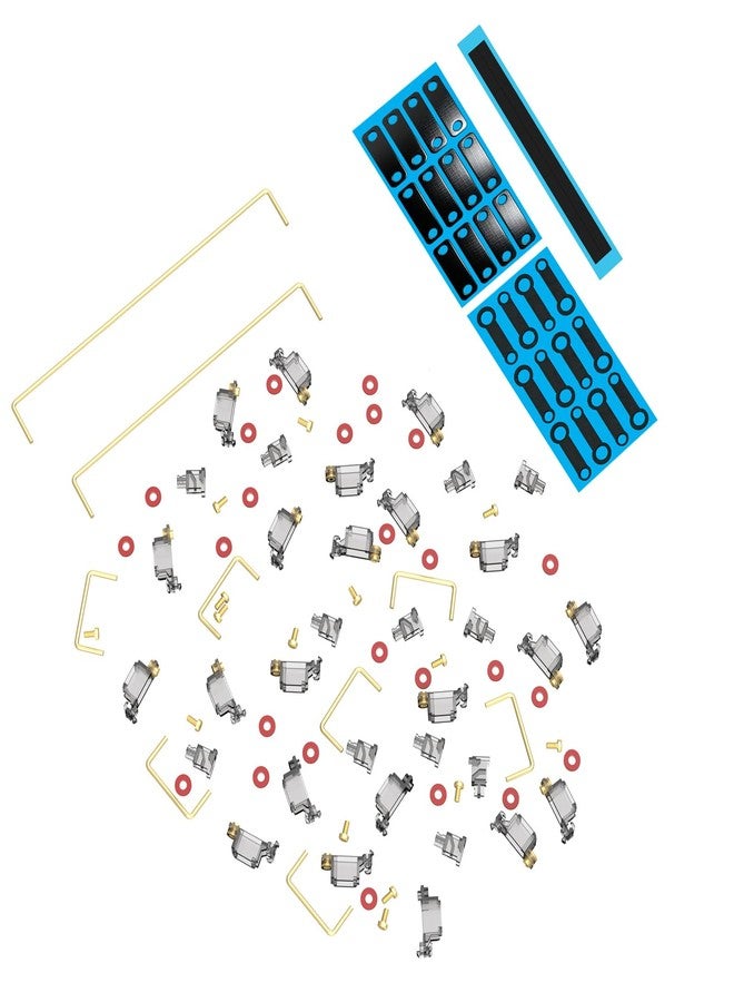 DUROCK Stabilizers V3, Screw in Stabilizers with 2u, 6.25u, 7u Wires, PCB Mount for Mechanical Keyboards (Smokey 80% Kit) - Image 5