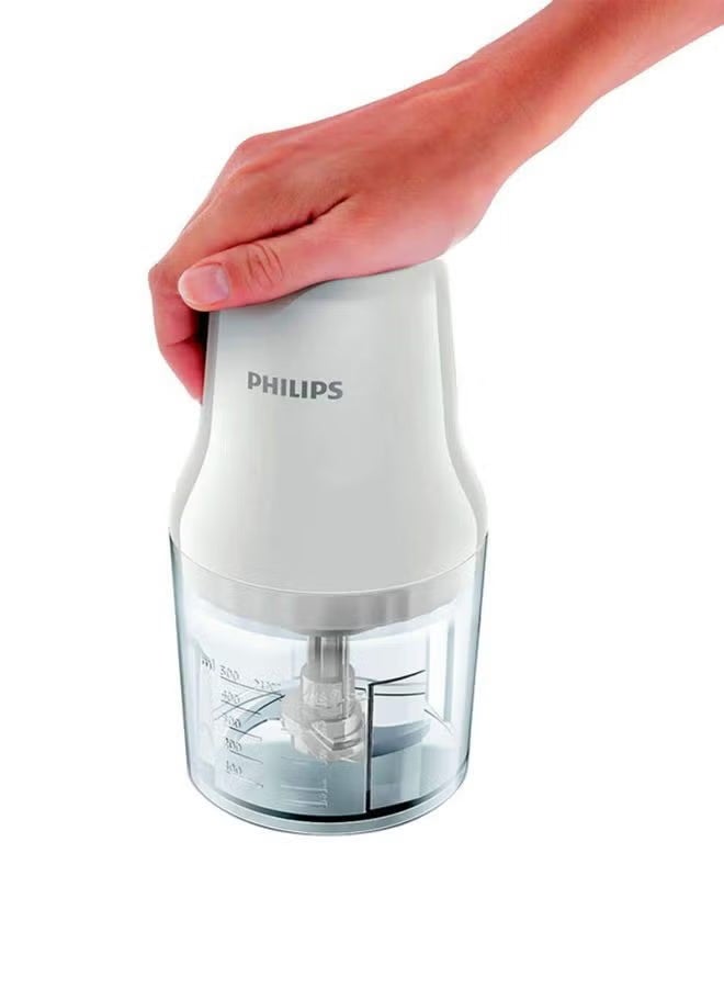 Philips Chopper Easy One-Press Operation, Stainless Steel Blades 0.7 L 450 W HR1393/01 White - Image 4