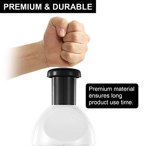 Geedel Food Chopper, Easy to Clean Manual Hand Vegetable Chopper Dicer, Dishwasher Safe Slap Onion Chopper for Veggies Onions Garlic Nuts Salads White - Image 3