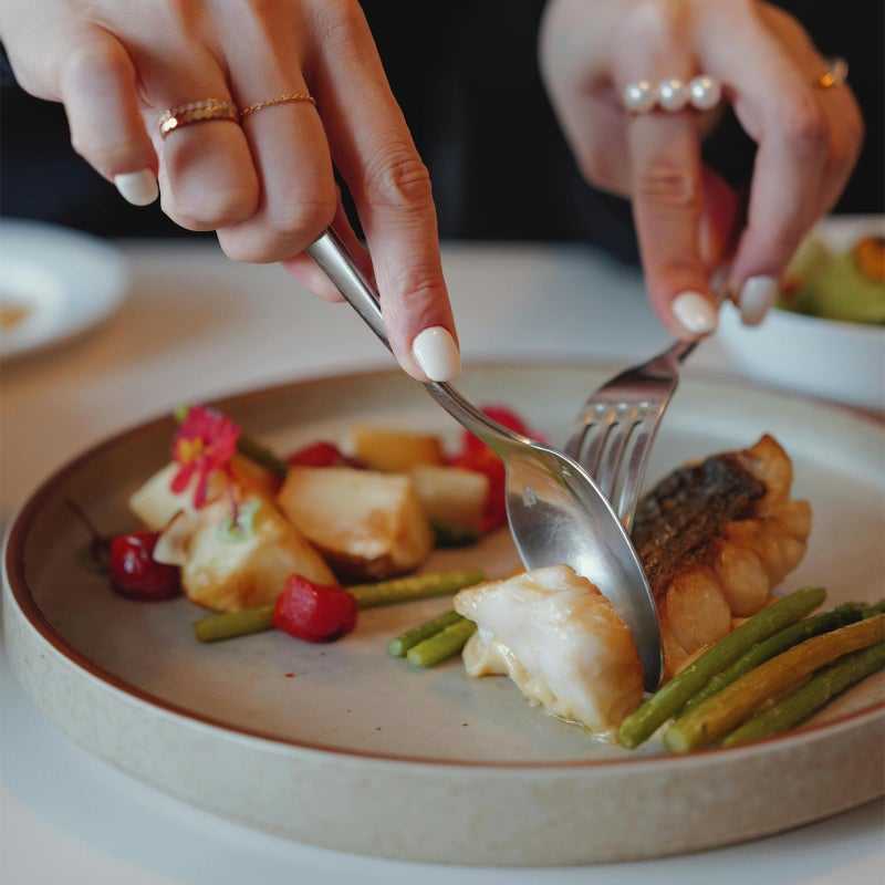 Tinsky 48 Pcs Spoons and Forks Set Stainless Steel Bulk Silverware Flatware Cutlery Sets Silver Metal Spoon Dinner Salad Forks for Kitchen Home Restaurant Party Dessert - Image 3