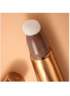 QiBest Face Highlighter Bronzer Stick with Cushion Applicator Attached Easy to Blend Long Lasting & Smooth Natural Matte Finish Lightweight Super Silky Cream Contour Face Illuminator Makeup Stick No.05  - Image 4
