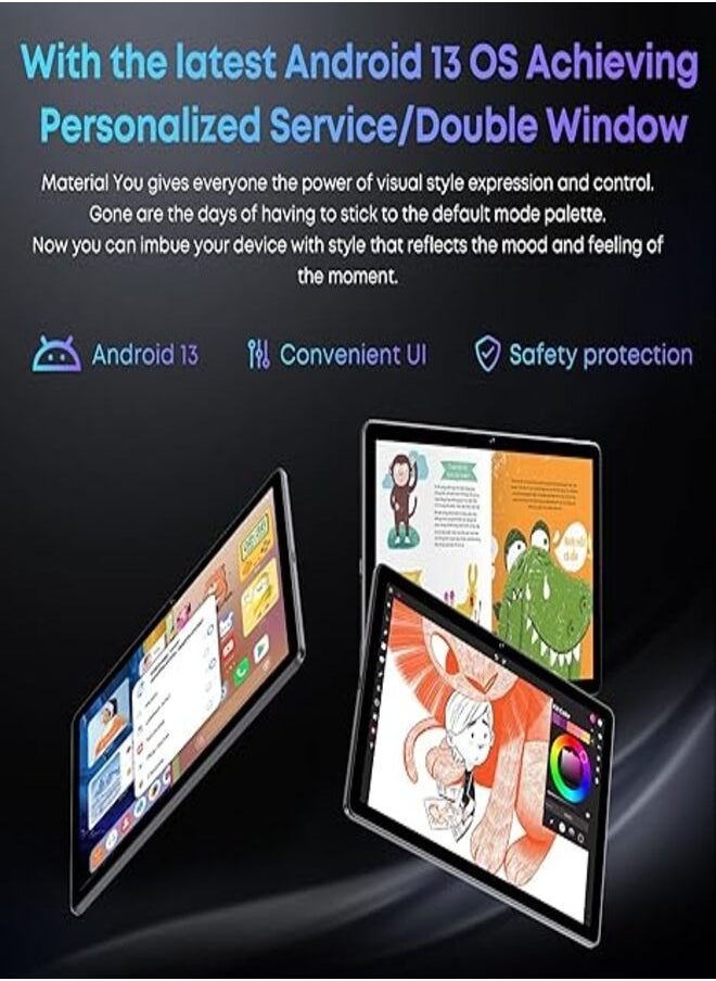 Chuwi - CHUWI Android 13 Tablet, 10.1 Inch Hi10 XPro Tablet, 4GB RAM 128GB ROM, Unisoc T606 Octa-Core Android Tablet, 1280X800 HD IPS, 13MP&5MP Camera, 7000mAh, 4G LTE/5G WiFi/GPS/BT 5.0, Type-C, USB 2.0 - Image 1