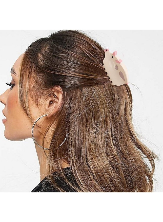Hapdoo Pig Hair Clips, Cute Farm Animal Hair Claw Clip for Women Girls, Acetate Funny Western Farm Country Hair Accessories Gift - Image 3
