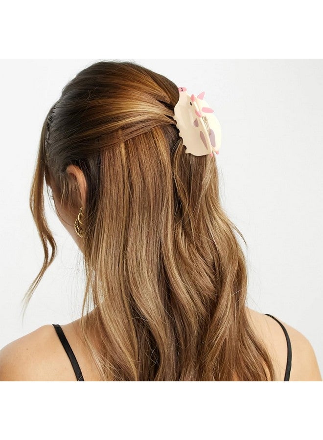 Hapdoo Pig Hair Clips, Cute Farm Animal Hair Claw Clip for Women Girls, Acetate Funny Western Farm Country Hair Accessories Gift - Image 5