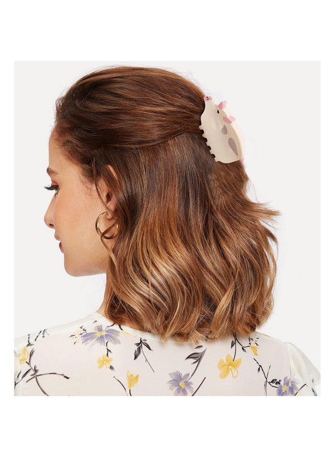 Hapdoo Pig Hair Clips, Cute Farm Animal Hair Claw Clip for Women Girls, Acetate Funny Western Farm Country Hair Accessories Gift - Image 2