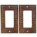 Premier Copper Products SR1_PKG2 Single Ground FaultRocker GFI Switchplate Cover Quantity 2 - Image 2