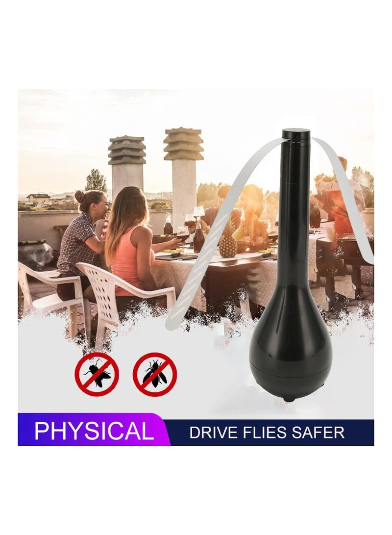 Generic Fly Fans for Tables for BBQ, Picnic, Pool Parties, Outdoor Dinner, Fly Repellent, Bug Fan, Mosquito Fan, Insect Away Portable Food Spinner to Keep Food Clean, USB or Batteries Powered  - Image 2