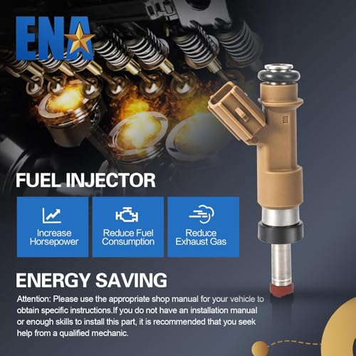 ENA بديل حقن الوقود ENA لـ FJ1087 23209-39215 2320939215 متوافق مع تويوتا 4Runner FJ Cruiser Tundra V6 4.0L 2010 2011 2012 2013 2014 2015 2016 2017 2018 2019 2020 2021 2022 V6 4.0L، مجموعة من 6 - Image 3