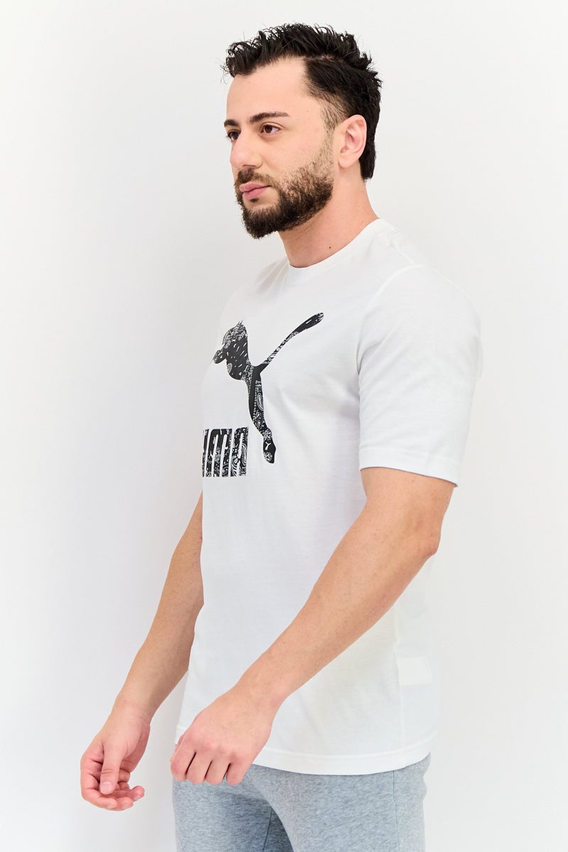 PUMA Men Sportswear Fit Short Sleeve Outdoor T-Shirt, White - Image 2