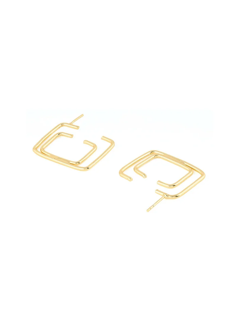 Priyaasi Square Half Hoop Earrings