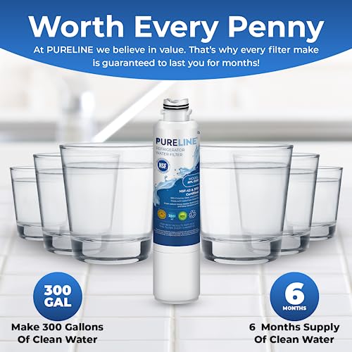 Pureline DA29-00020B Samsung® Refrigerator Water Filter Replacement, Replacement for DA29-00020A/B, HAF-CIN/EXP, HAF-CIN,DA97-08006A, Kenmore® 46-9101, 469101, 9101 Refrigerator Filter (3 Pack) - Image 5