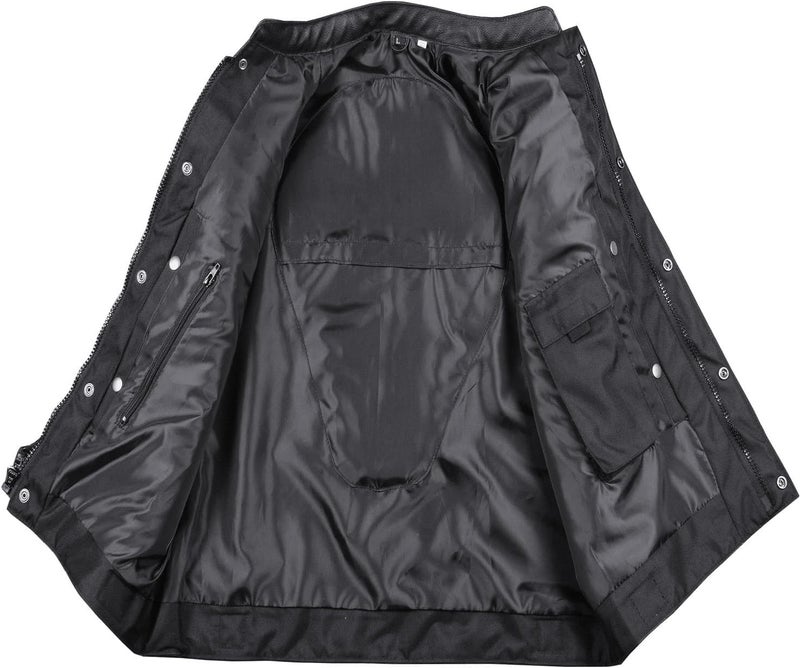 Jackets 4 Bikes سترات 4 دراجات سترة دراجة نارية جلدية للرجال من SOA مع جيوب مخفية للسلاح ودروع - XL - Image 2