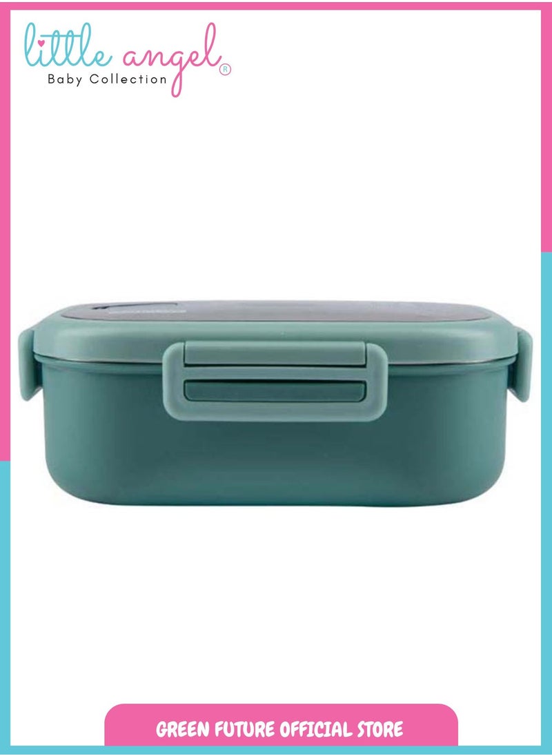 Little Angel Premium Stainless Steel Bento Lunch Box With Cutlery - 2 Compartments  - Image 2