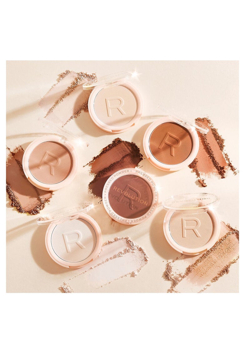 Makeup Revolution Reloaded Pressed Powder Vanilla  - Image 4