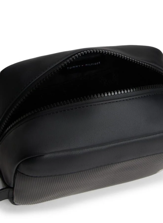 TOMMY HILFIGER Hilfiger Flag Ribbed Washbag