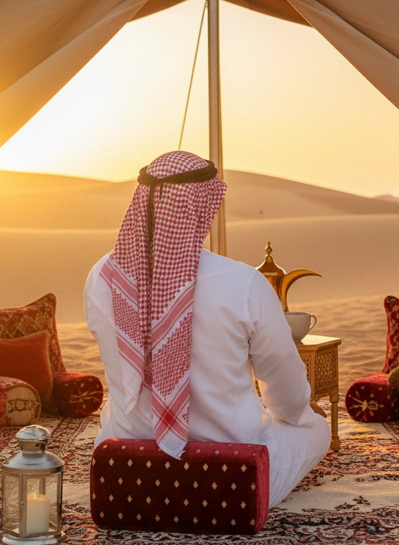 QUTOOB Armrest For Picnic And Camping, Luxurious Arm Rest Pillow, Elegant Traditional Design, Size 20x23x43 cm, Breathable Fabric, Skin-Friendly, Durable, and Comfortable - Image 2