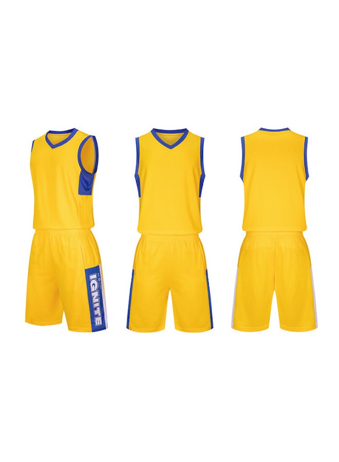 Basketball Uniform Suit Boys Jersey Printed Game Training Team Uniform Group Purchase Breathable Quick-drying Children's Vest Sportswear