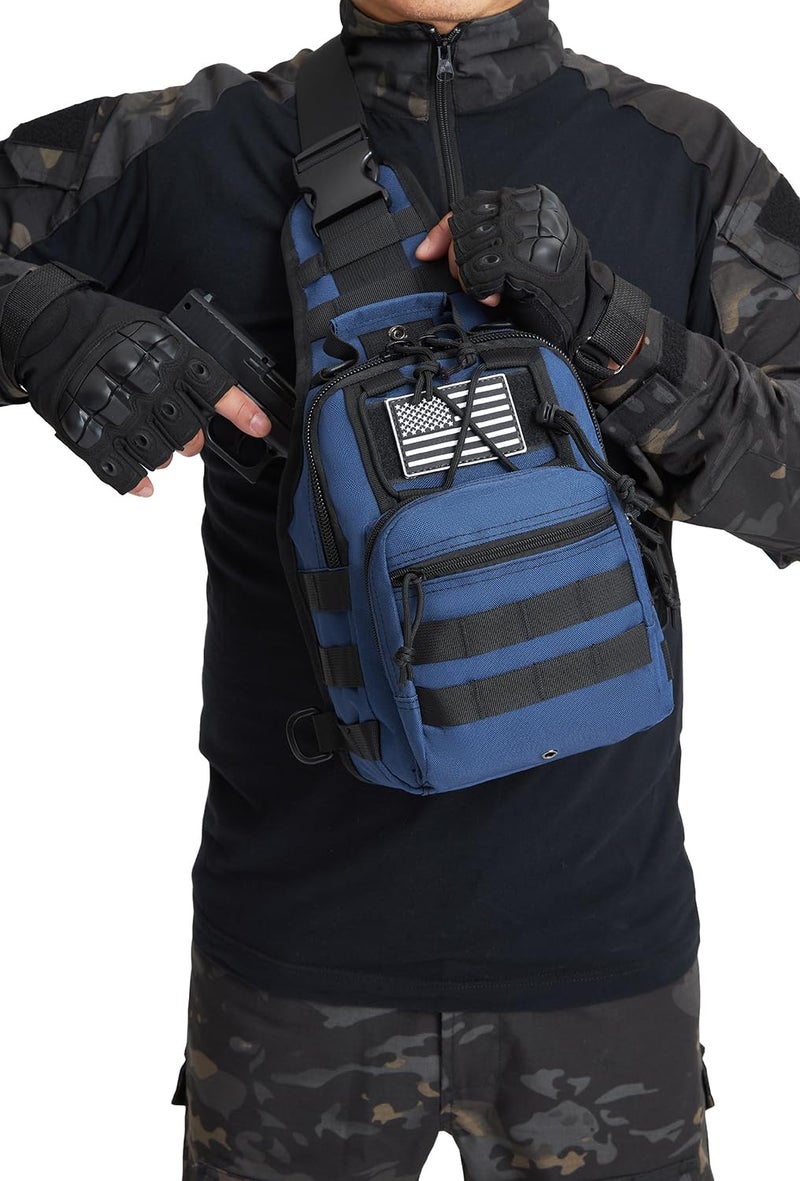 ATBP Small Tactical Sling Backpack Bag for Men Military Shoulder Bag Pack EDC Crossbody Bag for Hiking 7 Liters - Image 2