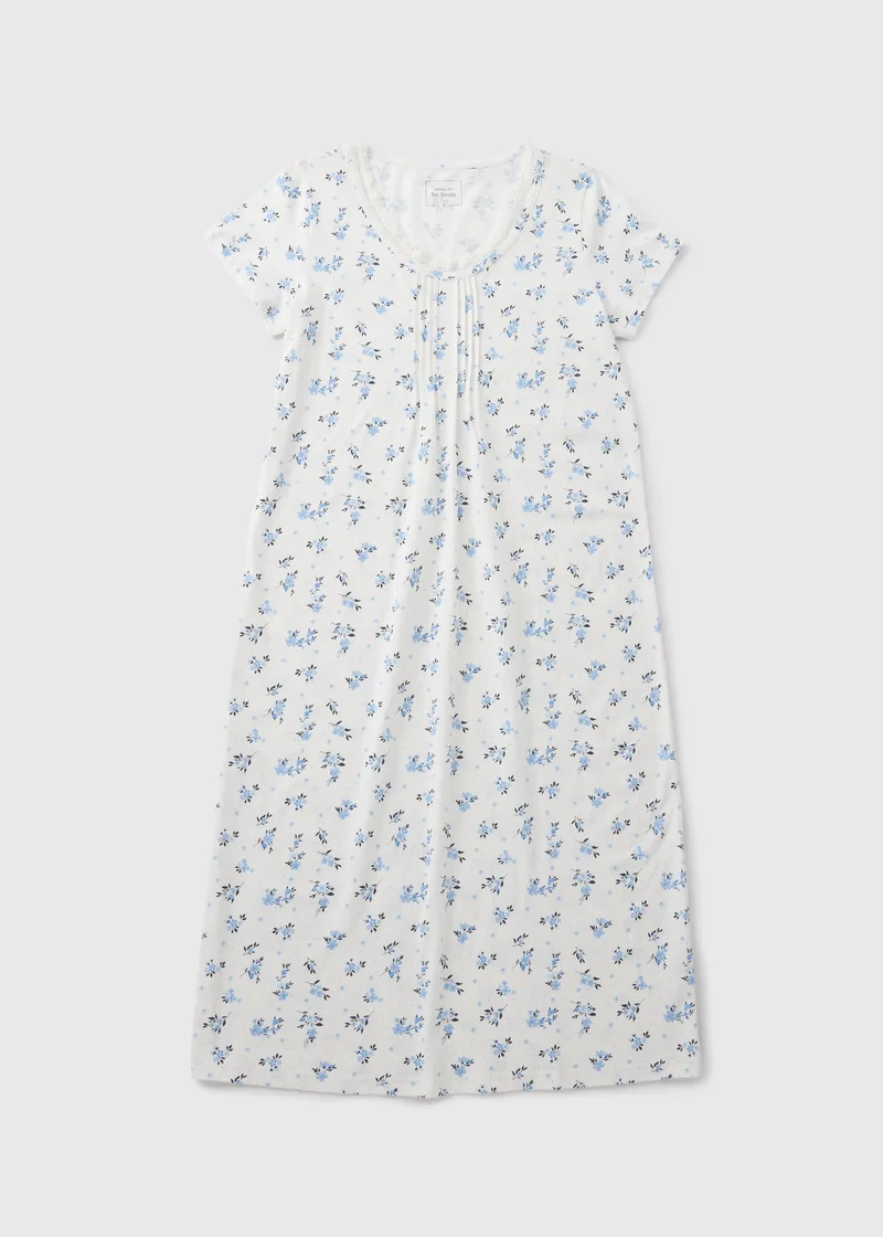 Matalan Sage Green Floral Chemise Nightie