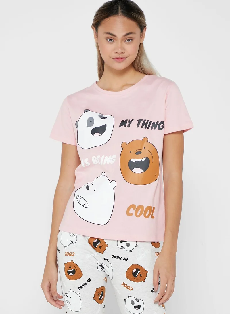 Mezotic Top & Capri Pyjama Set