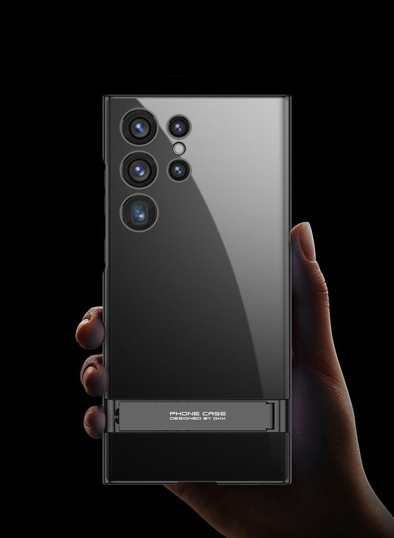 DUNISO Samsung Galaxy S23 Ultra Case, S23 Ultra Slim Stand Case, Galaxy S23 Ultra Case Supports Wireless Charging [Adjustable Stand, Anti-Drop, Anti-Fingerprint, All-Around Protection] Black - Image 4