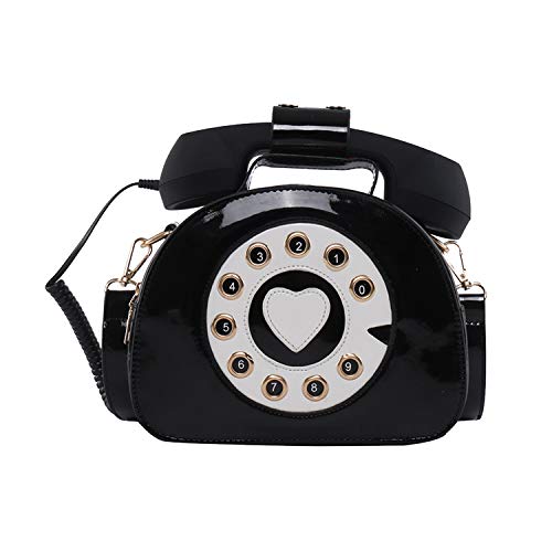 SUKUTU Telephone Shaped Purse Shoulder Crossbody Tote Bags Women Retro Phone Top-Handle Handbags for Girls - Image 1