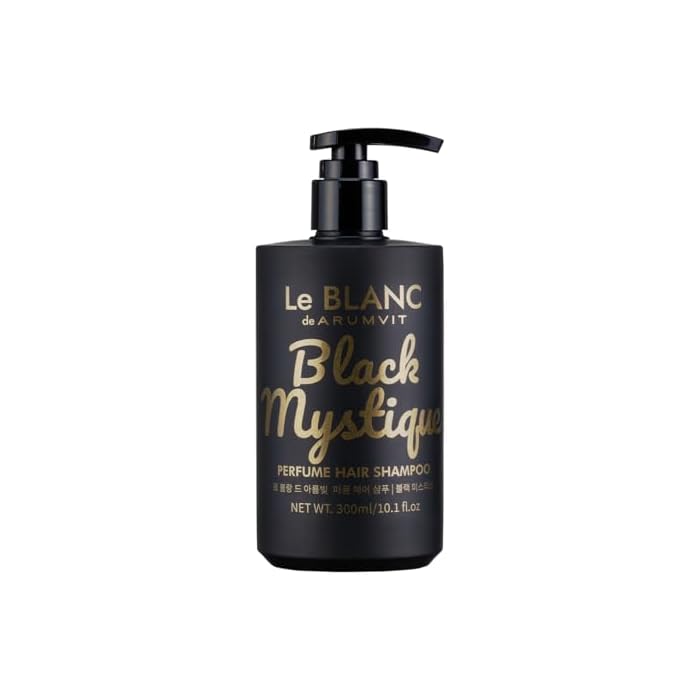 Le BLANC Perfumed Hair Shampoo, Black Mystique — Vegan, Long-Lasting Sweet Woody Notes, Scalp Care, Anti Sebum-P, Tea Tree, Soothing, 10.1 fl oz, For All Hair Types, Shine & Hair Feeling Soft - Image 1