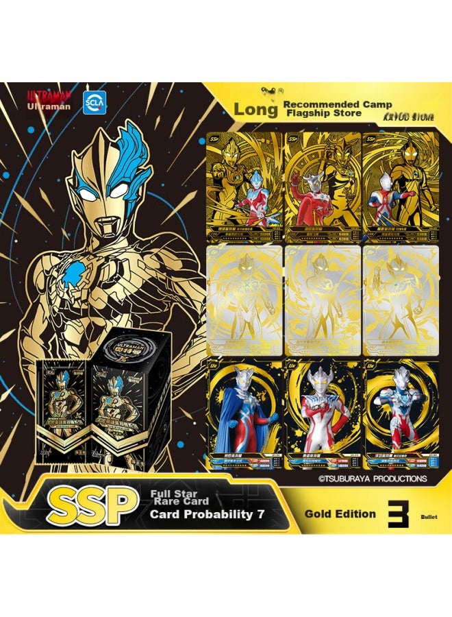 Kayou Ultraman Card Gold Edition Card Pack, Official Ssp Cards, Ultraman Toys And Accessories - Image 1