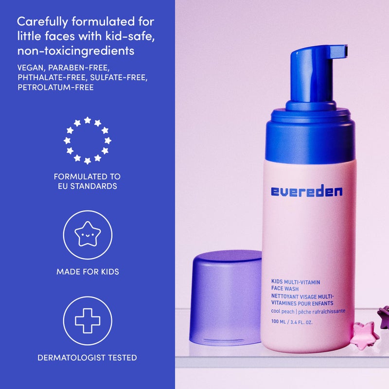 Evereden Kids Face Wash: Melon Juice, 3.4 fl oz. | Gentle Skin Care | Clean and Non-toxic Face Wash | Kids Skin Care - Image 4