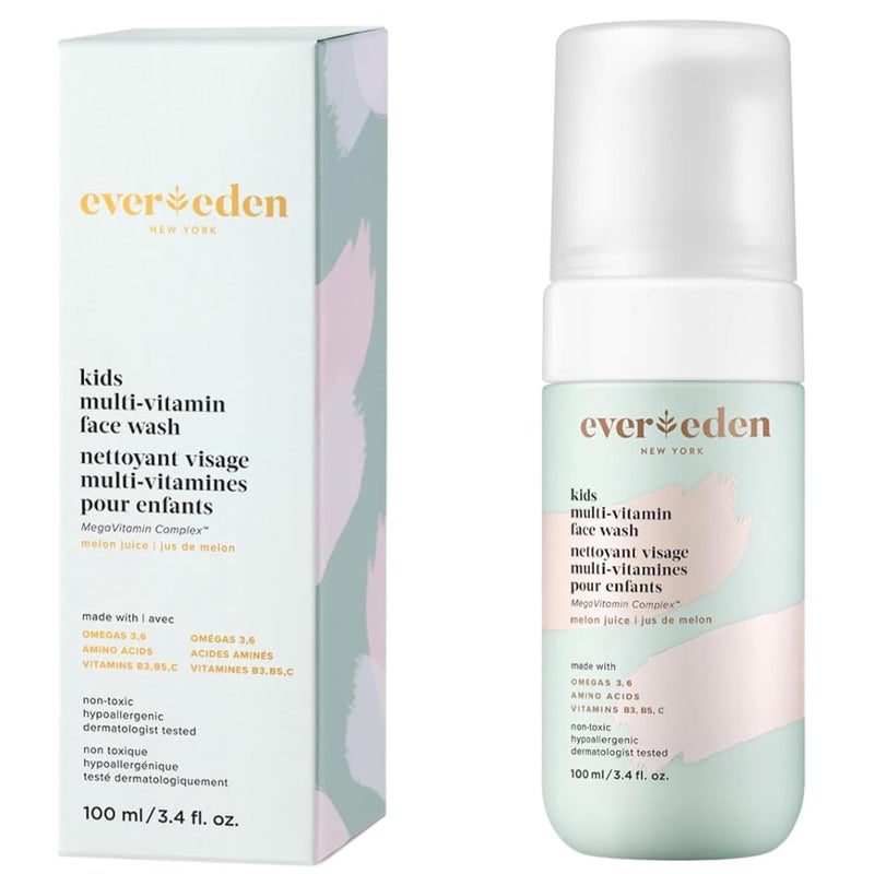 Evereden Kids Face Wash: Melon Juice, 3.4 fl oz. | Gentle Skin Care | Clean and Non-toxic Face Wash | Kids Skin Care - Image 1