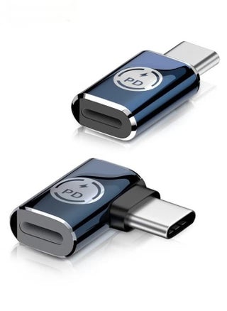 2 Pack USB C Male to Lightning Female Adapter, 90 Degree Angle USB C to Lightning Connector for iPhone 15/15 Pro/15 Pro Max/15 Plus, iPad Air, Galaxy, Pixel, Support Charging and Data Transfer - pzsku/ZA5D940209DFC67ACF891Z/45/1745640660/4e9b1590-4a75-49c1-8912-57595210a8de