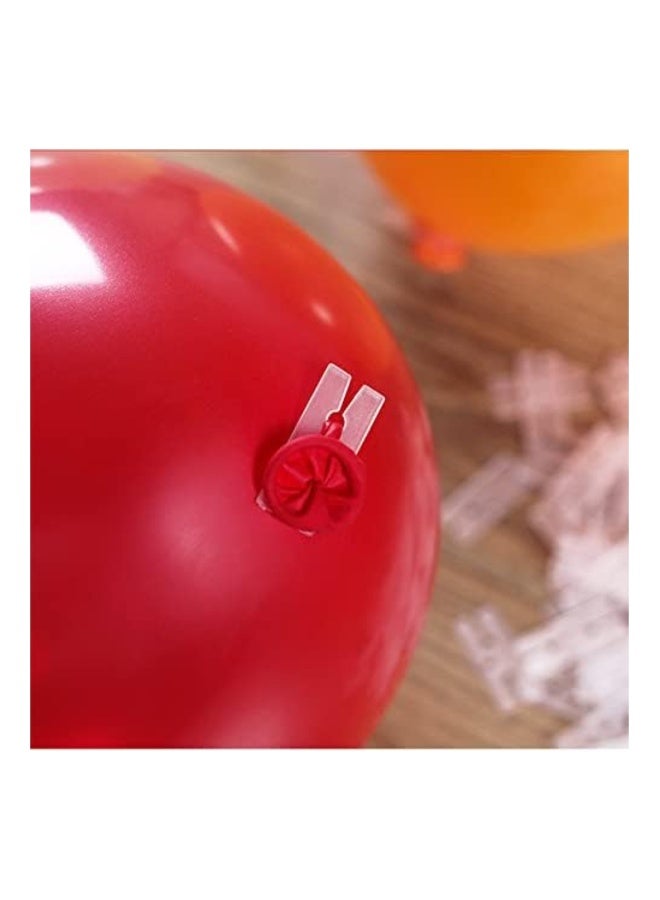 Loquat 200PCS Balloon Clips, Plastic Balloon Clips Ties for Sealing, H Shape Bulk Balloon Ties Clips Tool, for Wedding Party Birthday Decoration, Balloon Arch, Balloon Column Stand, Balloon Connectors - Image 4