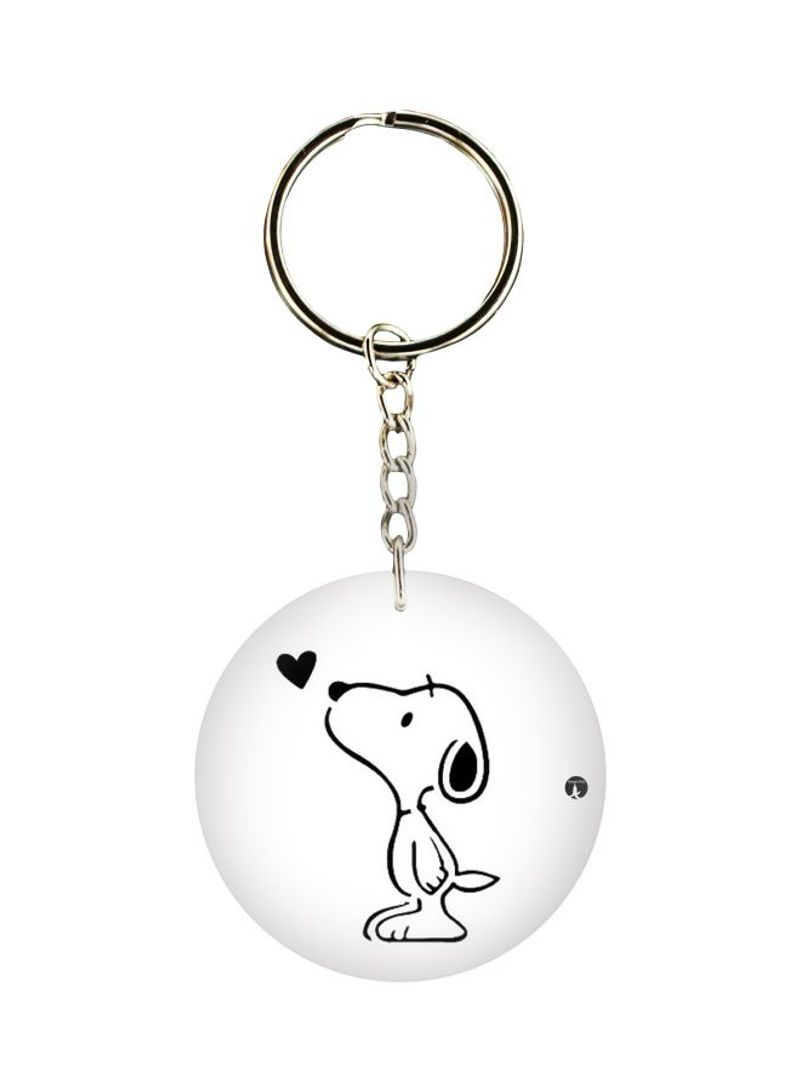 RKN Cartoon Dog Printed Keychain