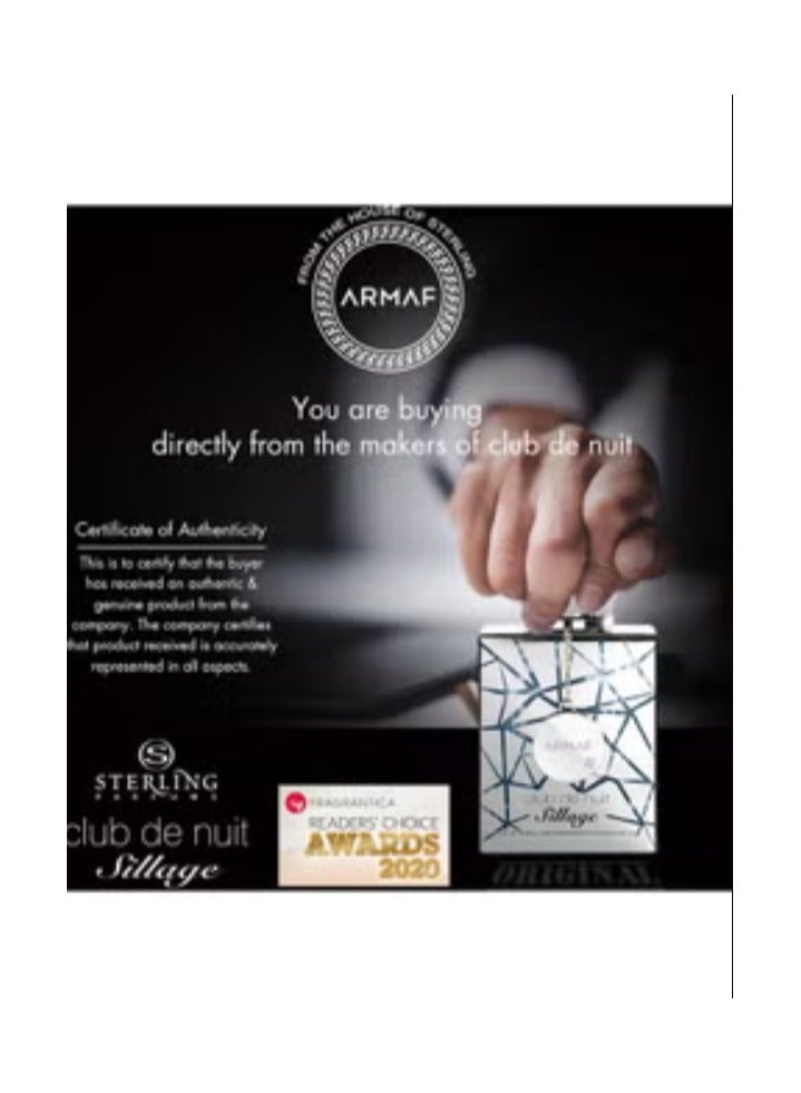 أرماف عطر كلوب دو نوي سيلدج EDP 105ملليلتر - Image 3