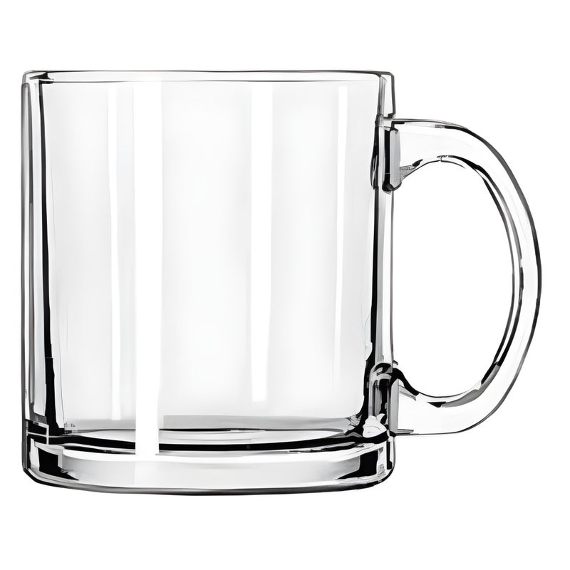 Bexter Pack of 2 Clear Glass Coffee Mugs â€“ 13 oz Heavy-Duty Thick-Walled Cups for Hot Beverages â€“ Durable, Elegant, Heat-Resistant Glassware for Coffee, Tea, Lattes, and More - Image 4
