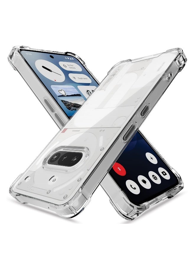 DUSALA Nothing Phone 3a Crystal Clear Back Cover 360 Degree Protection Shock Proof Design Transparent Back Cover Case for Nothing Phone 3a - Image 1