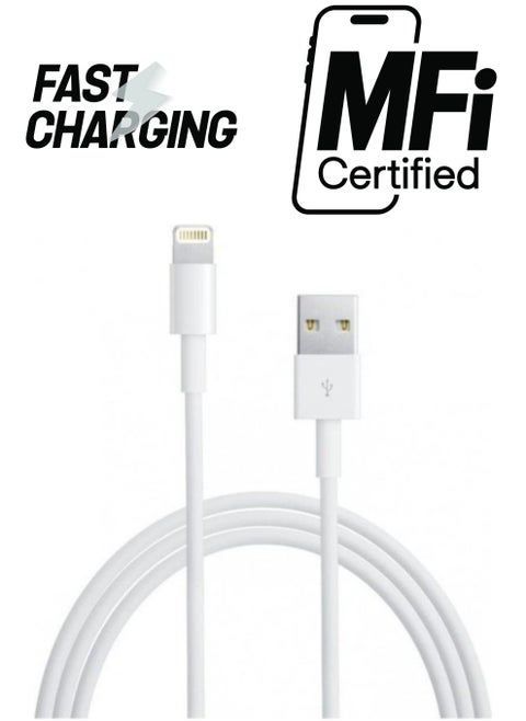 Gerlax USB Cable for Apple 1M Data Sync Charger for iPhone iPad White